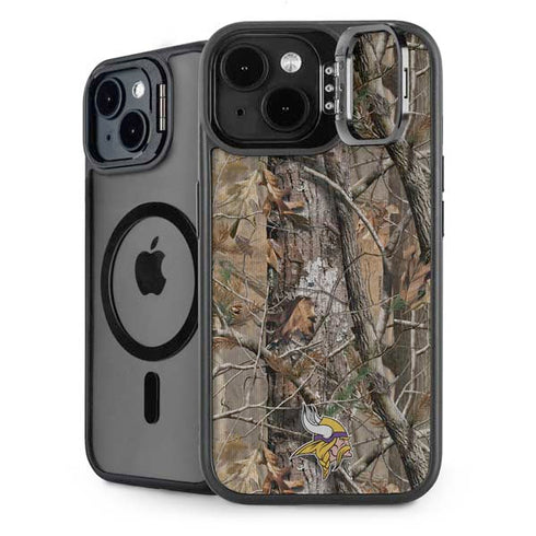 NFL Minnesota Vikings Realtree AP Camo iPhone 15 Kickstand Case